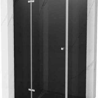 Mexen ROMA sprchovací kút 120x100cm,  6mm sklo,  chrómový profil-šedé sklo,  854-120-100-01-40