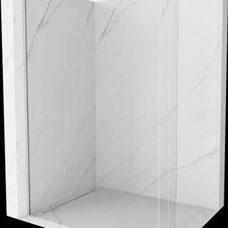 Mexen  Kioto,  zaoblená sprchová zástena 90 x 200 cm,  8mm číre sklo,  chrómový profil,  800-090-101-01-06 značky Mexen