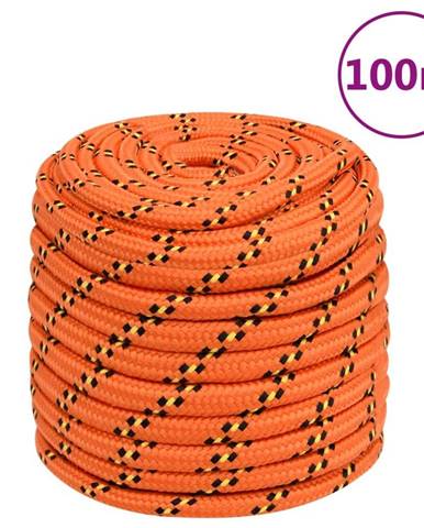 Vidaxl Lodné lano oranžové 18 mm 100 m polypropylén