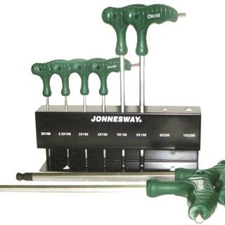 Jonnesway Sada 8 zástrčných kľúčov Imbus s guličkou a T rukoväťou - JONNESWAY H10MB08S