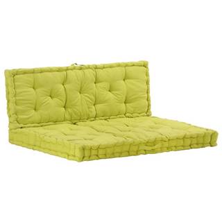 Vidaxl Podložky na paletový nábytok 2 ks,  bavlna,  zelené