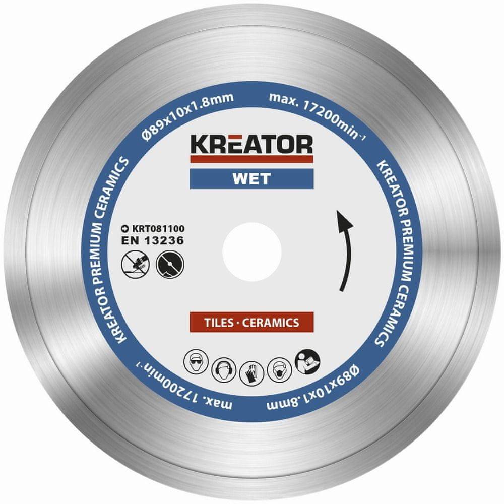 Kreator  KRT081100 - Diamantový kotúč celoobvodový 89mm PREMIUM značky Kreator