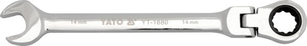 YATO   Kľúč očkoplochý račňový 14 mm s kĺbom značky YATO