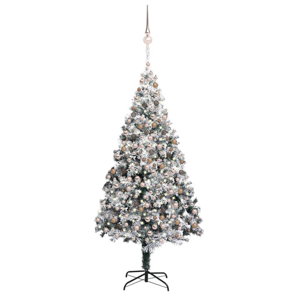 Vidaxl  Umelý vianočný stromček LED,  súprava gulí a sneh zelený 400 cm značky Vidaxl