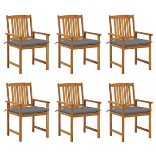 Vidaxl  Záhradné stoličky s podložkami 6 ks masívne akáciové drevo značky Vidaxl