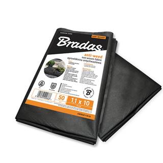 Bradas  Textília netkaná 50g 1, 6x10m čierna AWB5016010 (45551) značky Bradas
