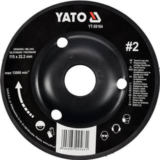 YATO   Rotačná rašpľa uhlová 115 mm typ 2 značky YATO