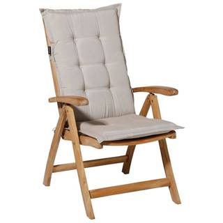 Vidaxl Madison Podložka na stoličku Panama 123x50 cm,  svetlobéžová