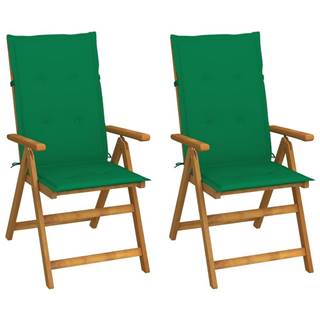 Vidaxl  Záhradné sklápacie stoličky 2 ks s podložkami akáciový masív značky Vidaxl