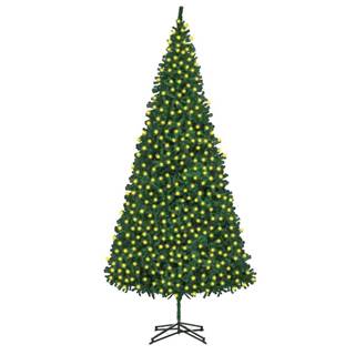 Vidaxl Umelý vianočný stromček s LED zelený 500 cm