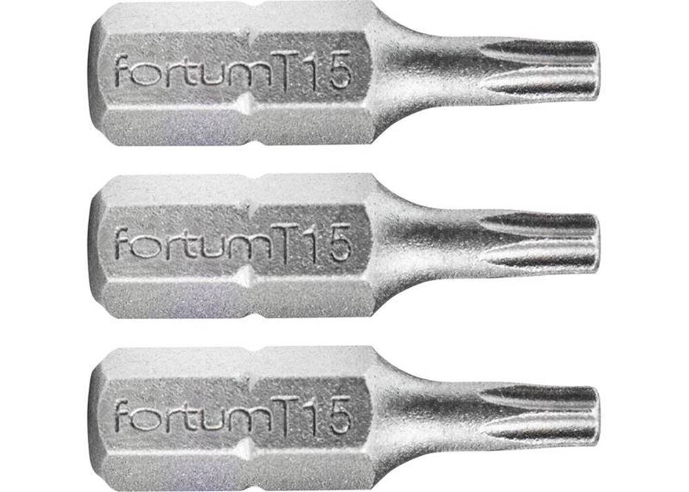 Fortum  4741415 Bit torx 3ks,  T 15x25mm,  S2 značky Fortum