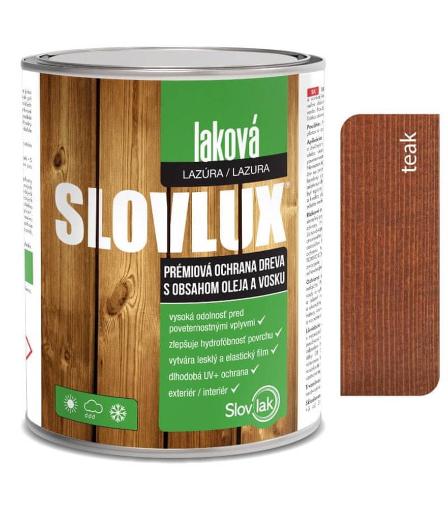 SLOVLAK  Slovlux Laková lazúra 0023 Teak 0, 7L značky SLOVLAK