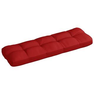 Vidaxl Podložka na paletovú sedačku,  červená 120x40x10 cm