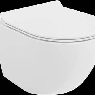 Mexen LENA Rimless,  závesná WC misa so sedátkom pomaly-padajúcim SLIM,  48 x 36 cm,  biela,  30224000