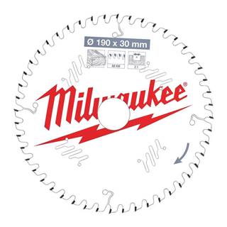 Milwaukee  Pílový kotúč na drevo 190 x 30 x 2, 1mm,  48 z ATB,   značky Milwaukee