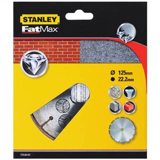 Stanley  Diamantový kotúč segmentový na betón/tehly 125 × 22, 2 mm (STA38107-XJ) značky Stanley