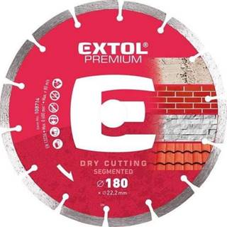 Extol Premium  108714 Kotúč rezný diamantový segmentový,  180mmx22, 2mm,  suché rezanie značky Extol Premium