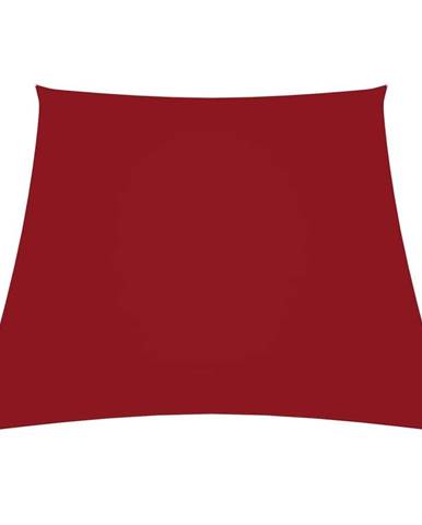 Petromila vidaXL Tieniaca plachta,  oxford,  lichobežníková 3/5x4 m,  červená