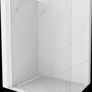 Mexen  Kioto,  zaoblená sprchová zástena 160 x 200 cm,  8mm číre sklo,  biely profil,  800-160-101-20-06 značky Mexen