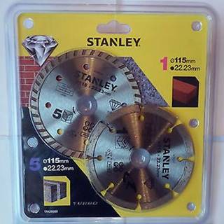 Stanley Diamantový kotúč segmentový na betón/tehly 115 × 22, 2 mm,  sada 2 ks (STA38080-XJ)