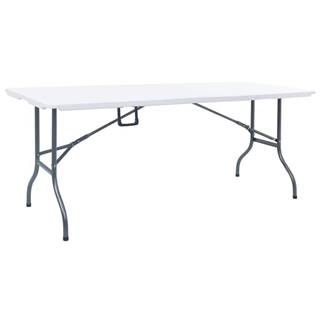 Vidaxl  Skladací záhradný stôl biely 180x72x72 cm HDPE značky Vidaxl