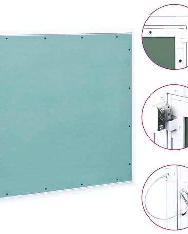 Vidaxl Prístupový panel s hliníkovým rámom a sadrokartónom 700x700 mm