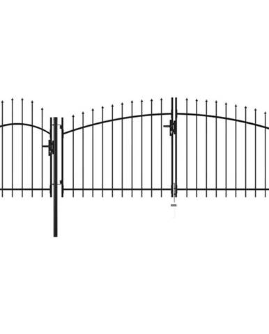 Vidaxl Záhradná brána,  oceľ 2x4 m,  čierna