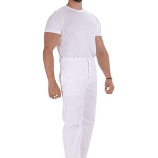 BORTEX  Nohavice na pevný pás biele (zmesový materiál) značky BORTEX