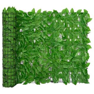 Vidaxl Balkónová markíza so zelenými listami 600x100 cm