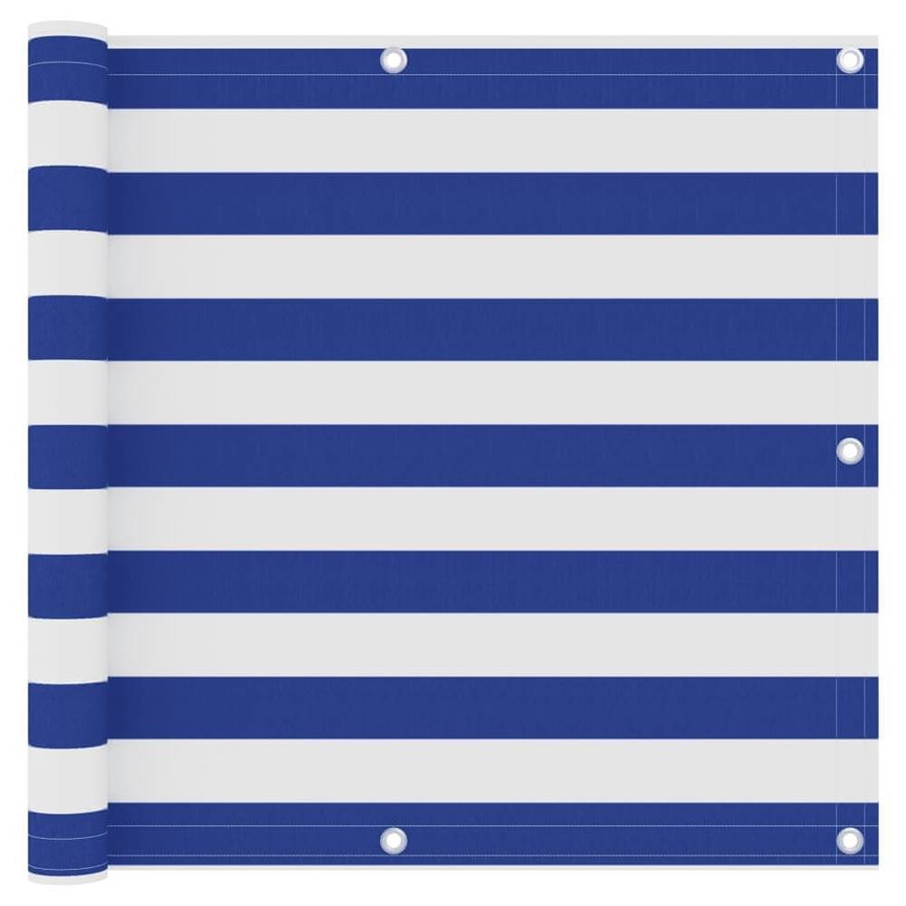 Vidaxl  Balkónová markíza,  biela a modrá 90x300 cm,  oxfordská látka značky Vidaxl