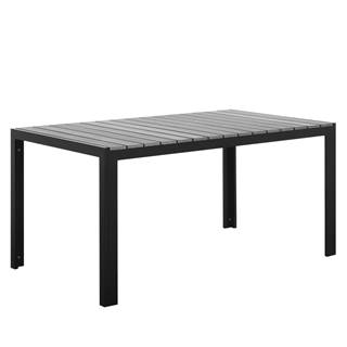 Beliani Záhradný stôl 150 x 90 cm sivý COMO