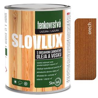 SLOVLAK  Slovlux tenkovrstvá lazúra na drevo orech 2, 5L značky SLOVLAK